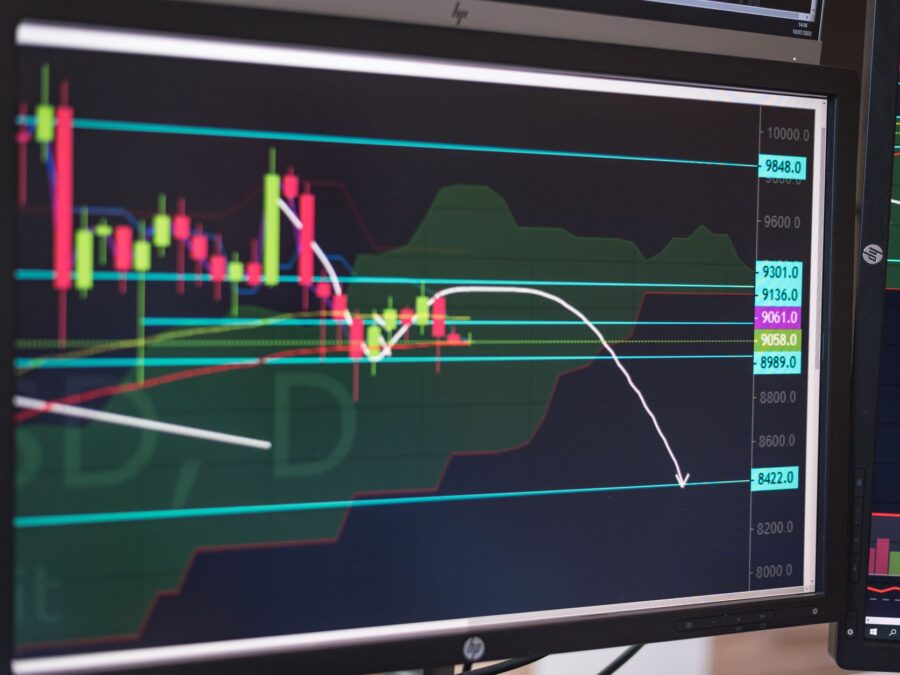 Gráfico de preços mostrando o mercado de criptomoedas em setembro 2026
